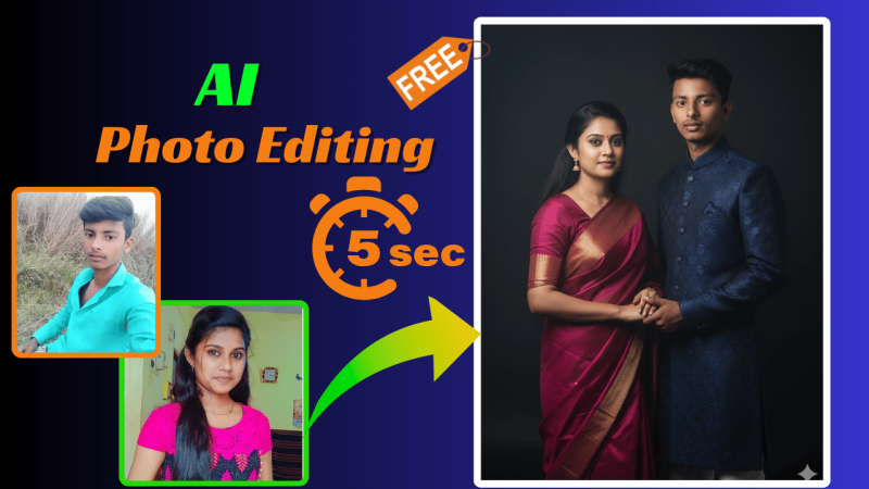 Turn Your Couple Photos into a Stunning Cinematic Indian Portrait